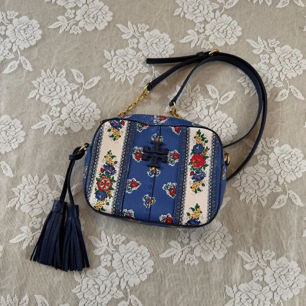 Tory Burch Floral Crossbody Camera Bag